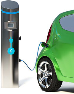 Electric Vehicle Charging Station.