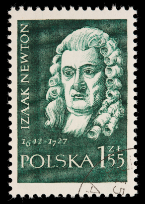 Isaac Newton Stamp.